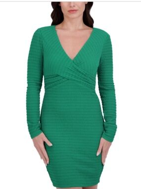 Siena Women's Textured-Knit Bodycon Dress - Cerulean NWT